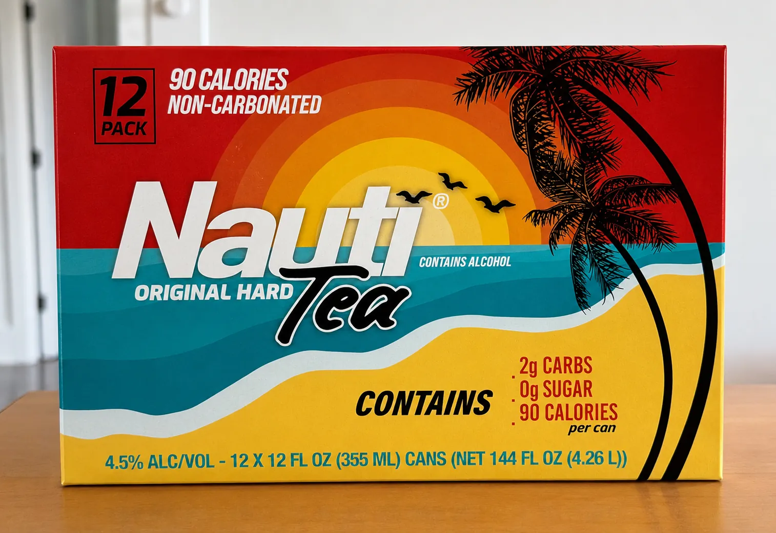 A Nauti Hard Tea 12-pack box